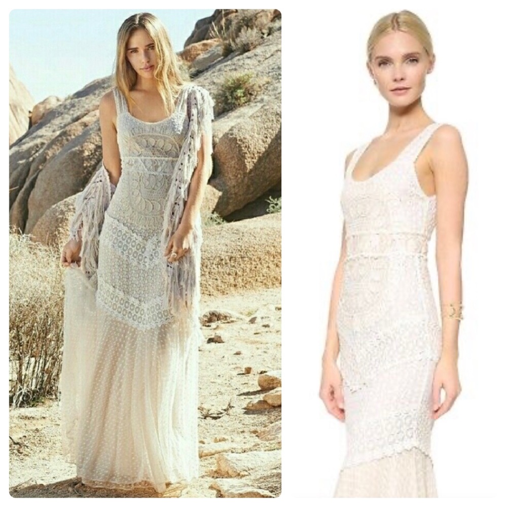 ALICE + OLIVIA Kimberly Sleeveless Embroidered Maxi Dress - Picture 11 of 13